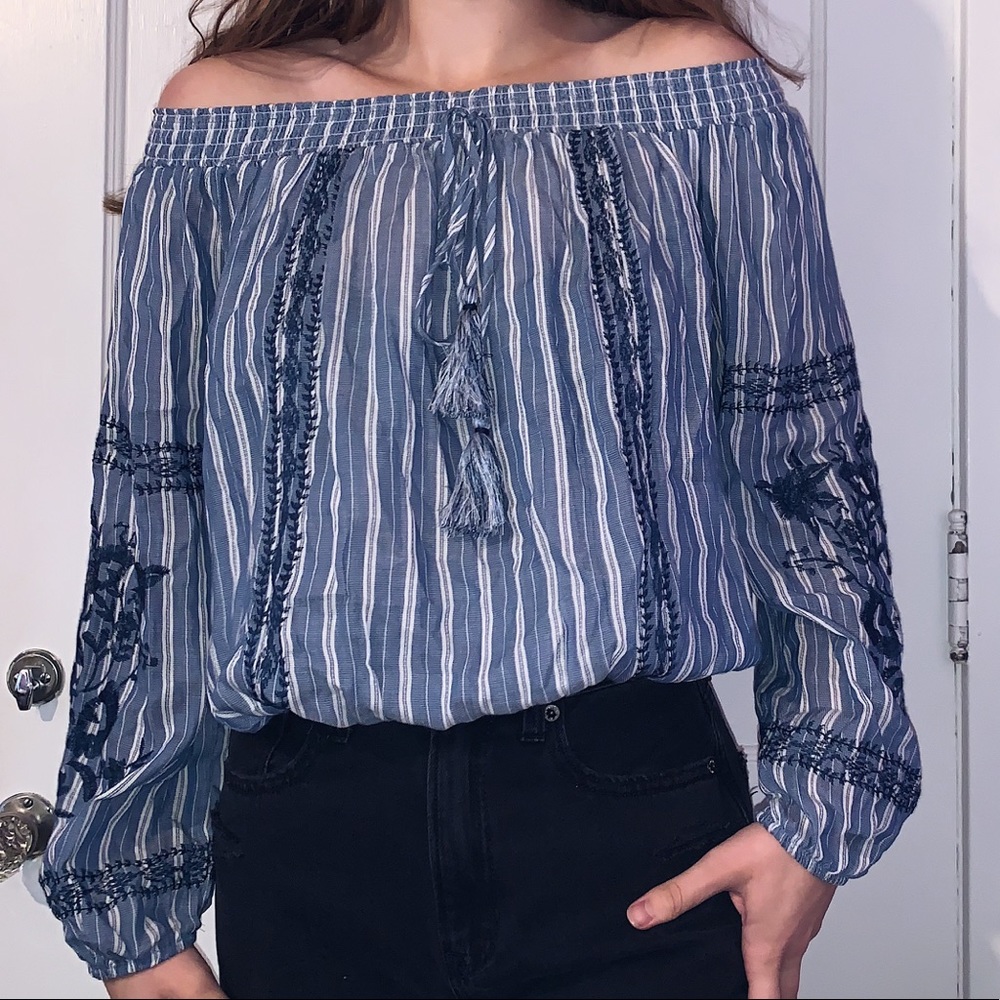 Off-the-Shoulder Long Sleeve
